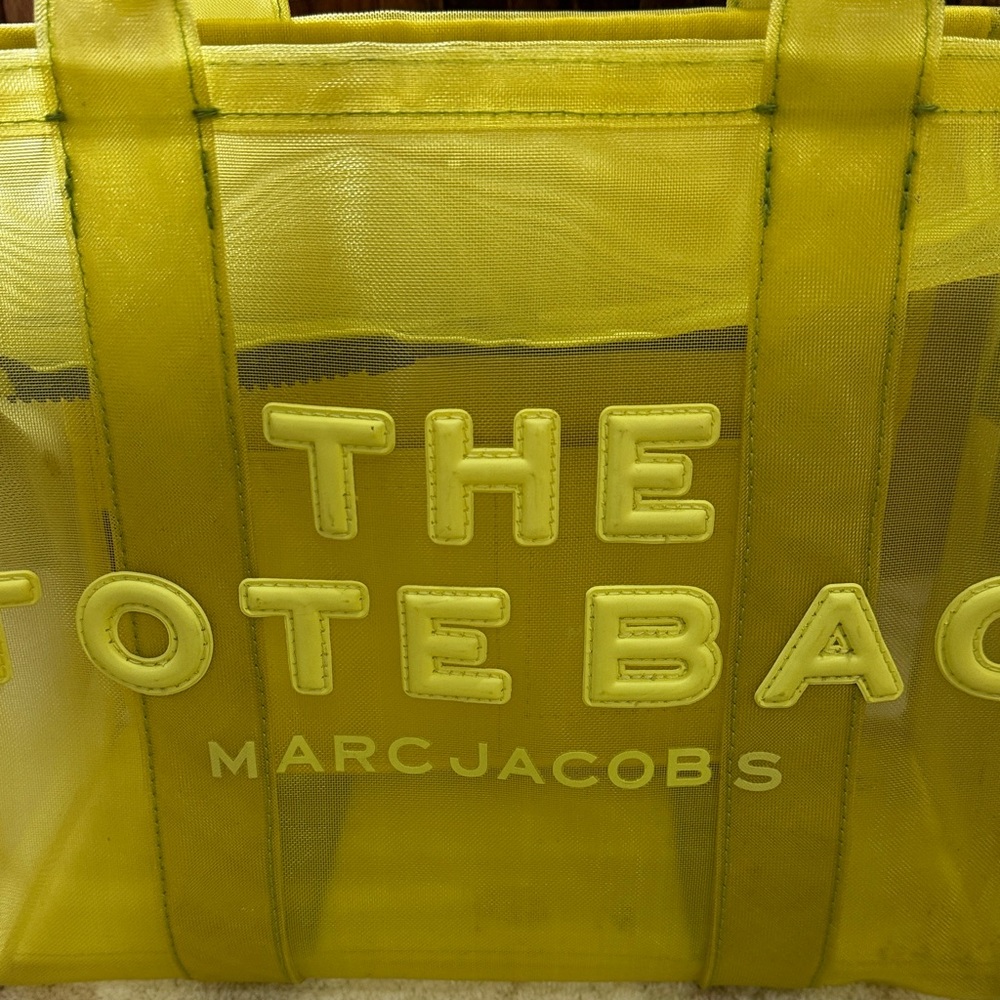 Marc Jacobs Vibrant Yellow Mesh Tote - Picture 3 of 6